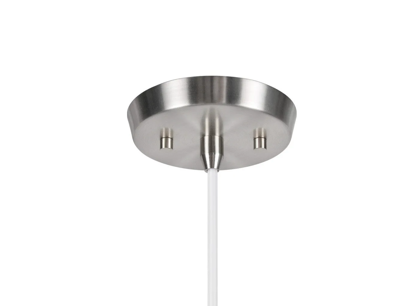# 72020 Two-Light Hanging Pendant Ceiling Light with Transitional Hardback Fabric Lamp Shade, in a White Linen, 16" W