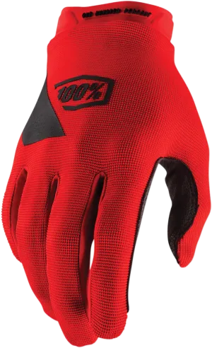 100% Ridecamp Gloves - Red - Small 10011-00020