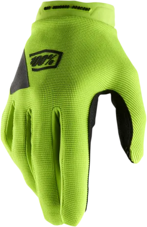 100% Women's Ridecamp Gloves - Fluo Yellow/Black - XL 10013-00009