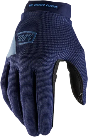 100% Women's Ridecamp Gloves - Navy/Slate - Medium 10013-00017