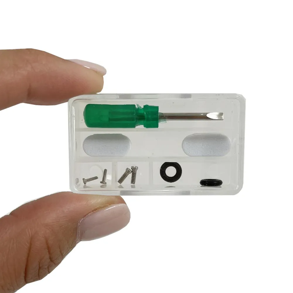 10Pc Eyeglass Repair Kit Screw Nut Nose Pad Screwdriver Optical Tools Sunglasses