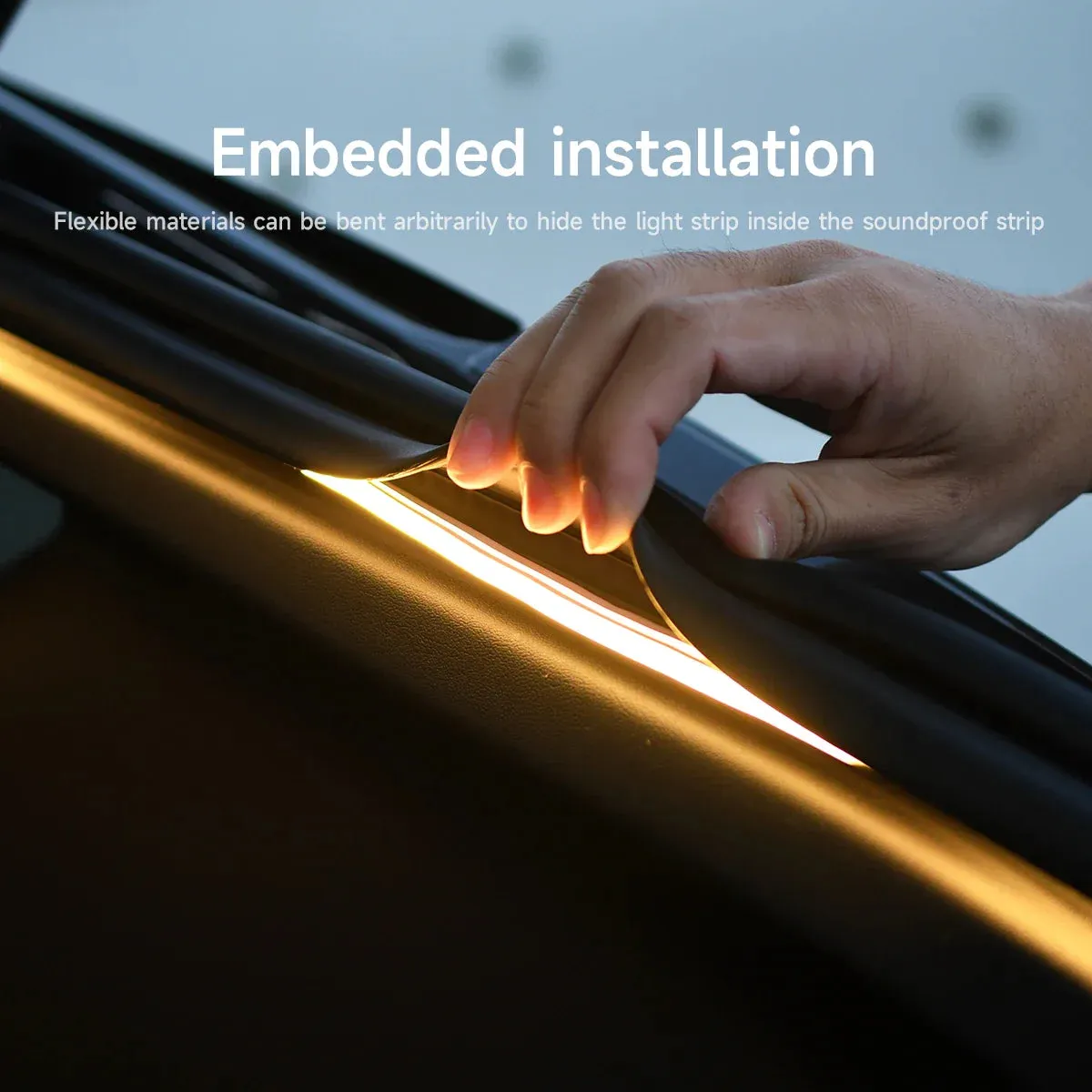 12V Rgb Led Strip For Tesla Model 3 Waterproof & Flexible