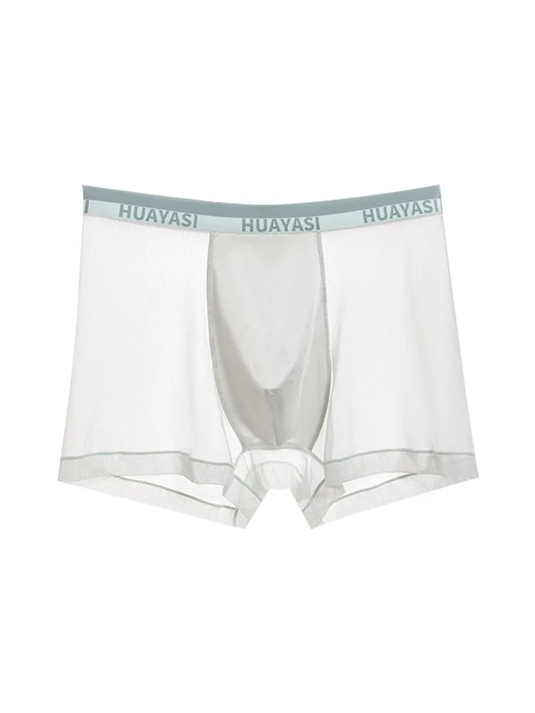 3 Pack Men's Ice Silk Seamless Breathable Quick-Drying Trunks