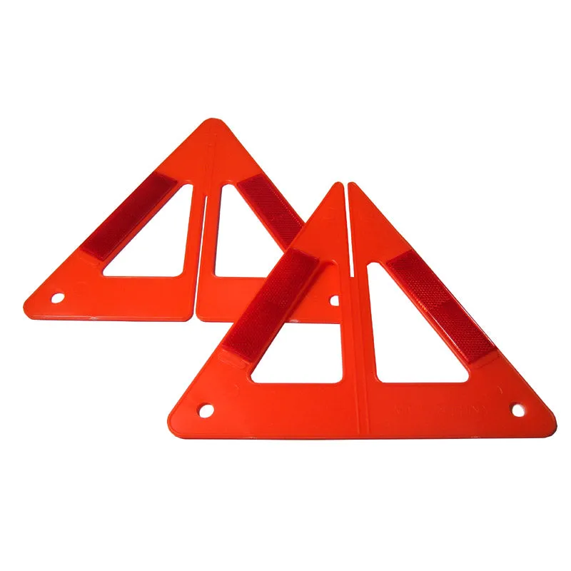 3X Emergency Warning Triangle Auto Car Breakdown Red Reflective Safety Road Sign