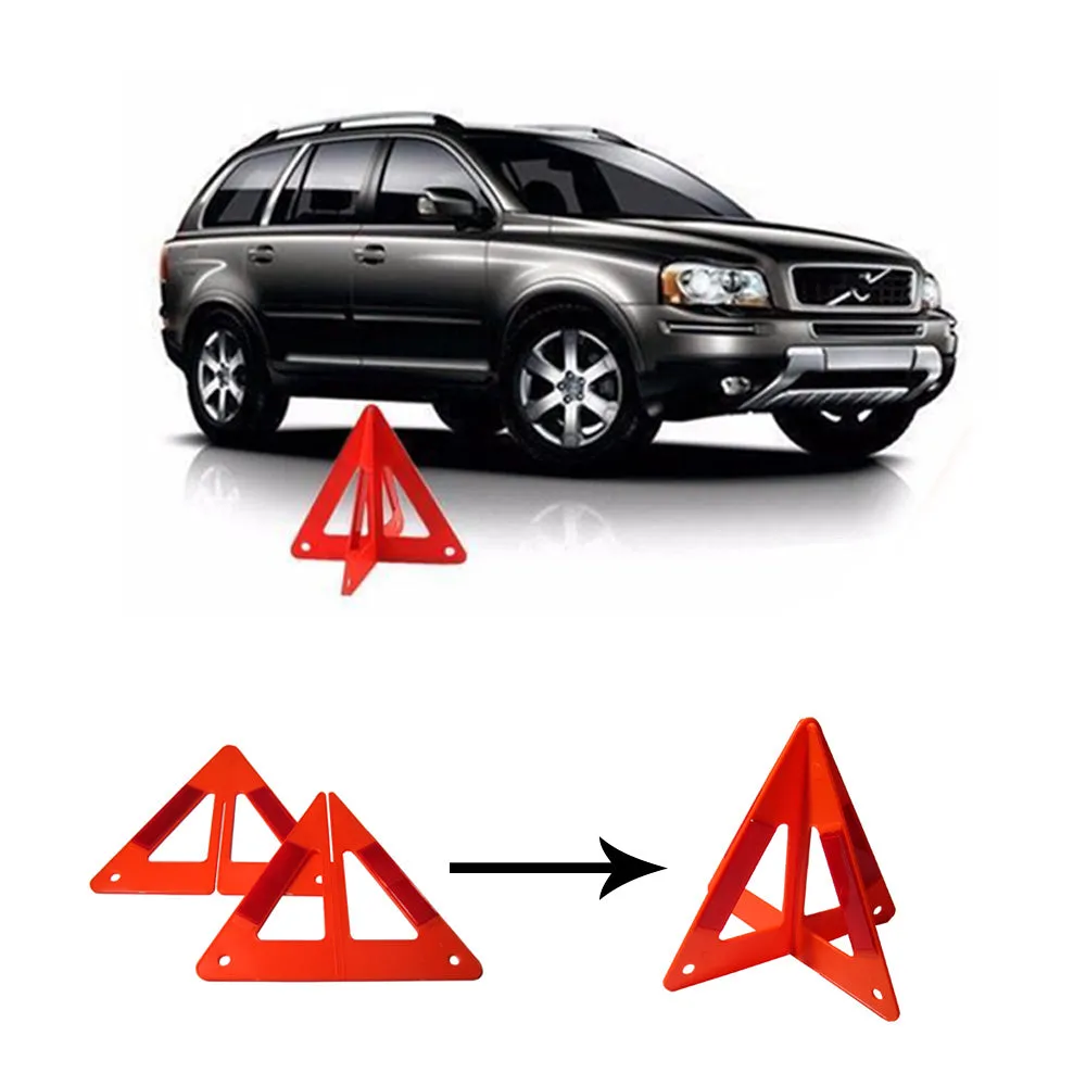 3X Emergency Warning Triangle Auto Car Breakdown Red Reflective Safety Road Sign