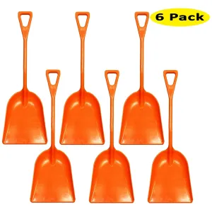 Ashman Plastic Snow Shovel with Durable Multi-Purpose Snow Plastic Shovel. (6 Pack)