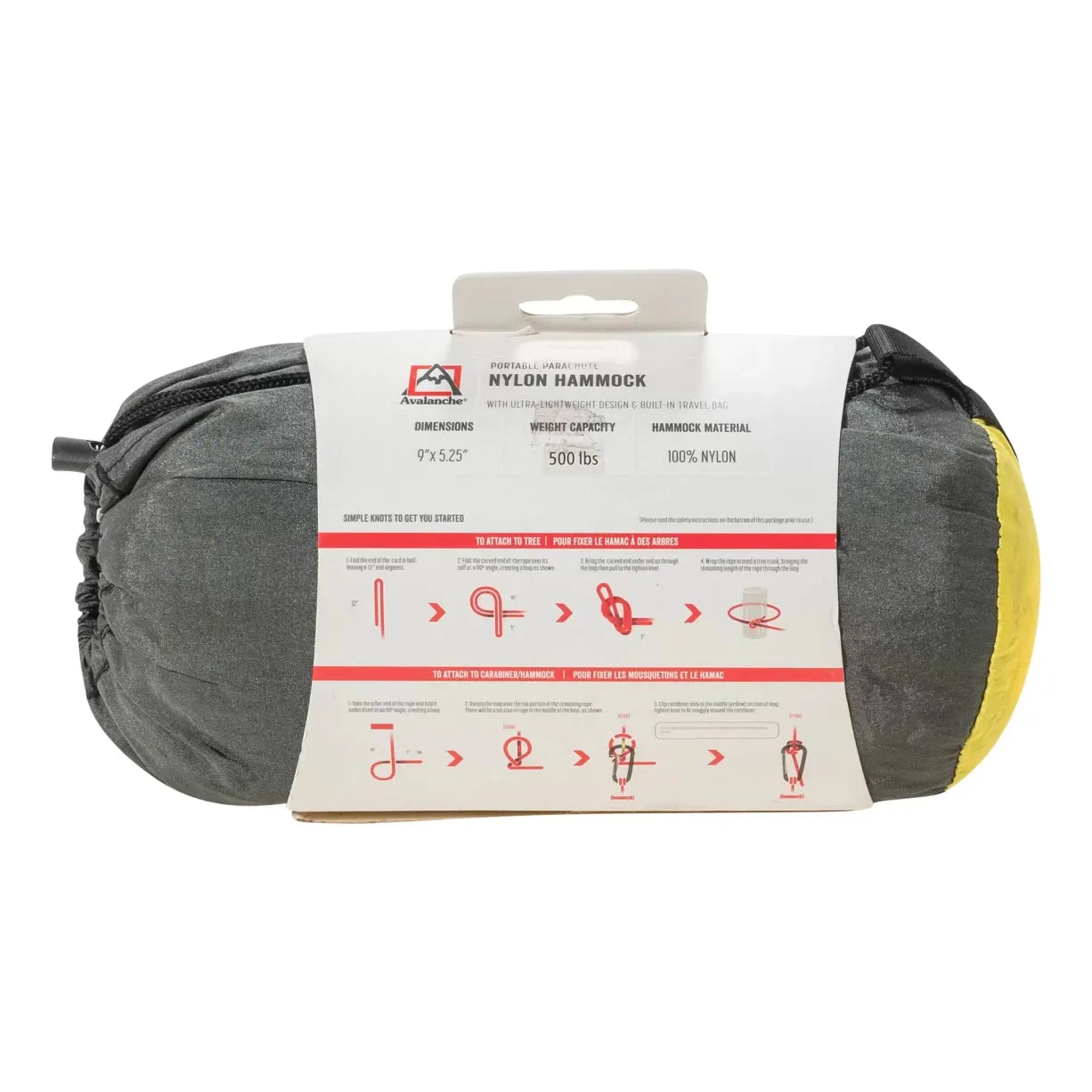 Avalanche Portable Parachute Nylon Hammock