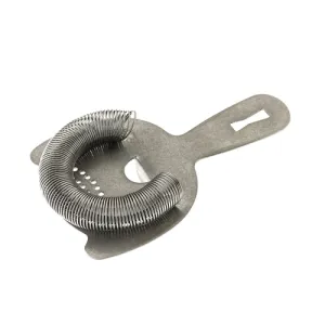 Barfly 6" Spring Bar Strainer, Vintage Stainless Steel