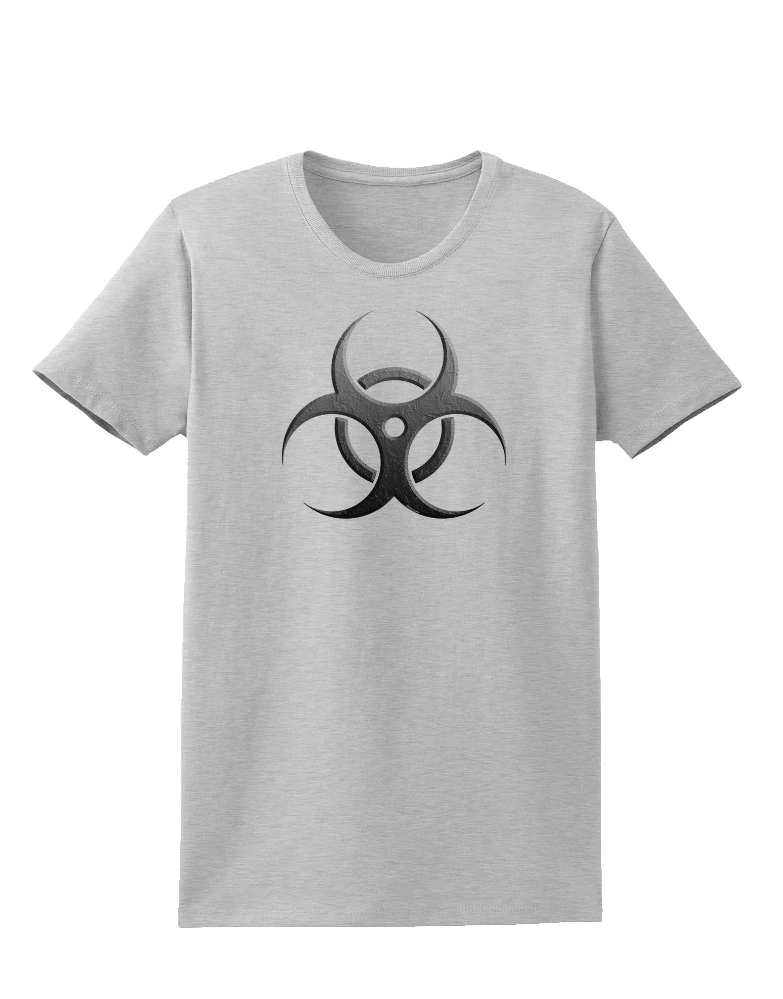 Biohazard Symbol Grey Stone - Apocalypse Womens T-Shirt