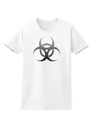 Biohazard Symbol Grey Stone - Apocalypse Womens T-Shirt
