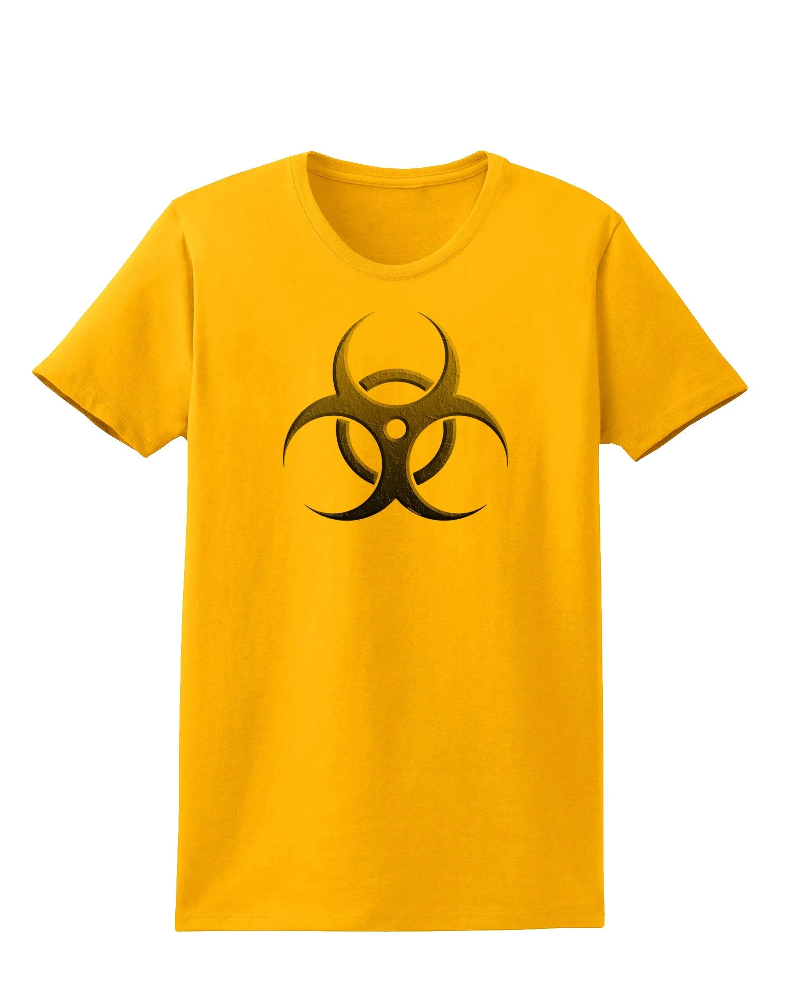 Biohazard Symbol Grey Stone - Apocalypse Womens T-Shirt