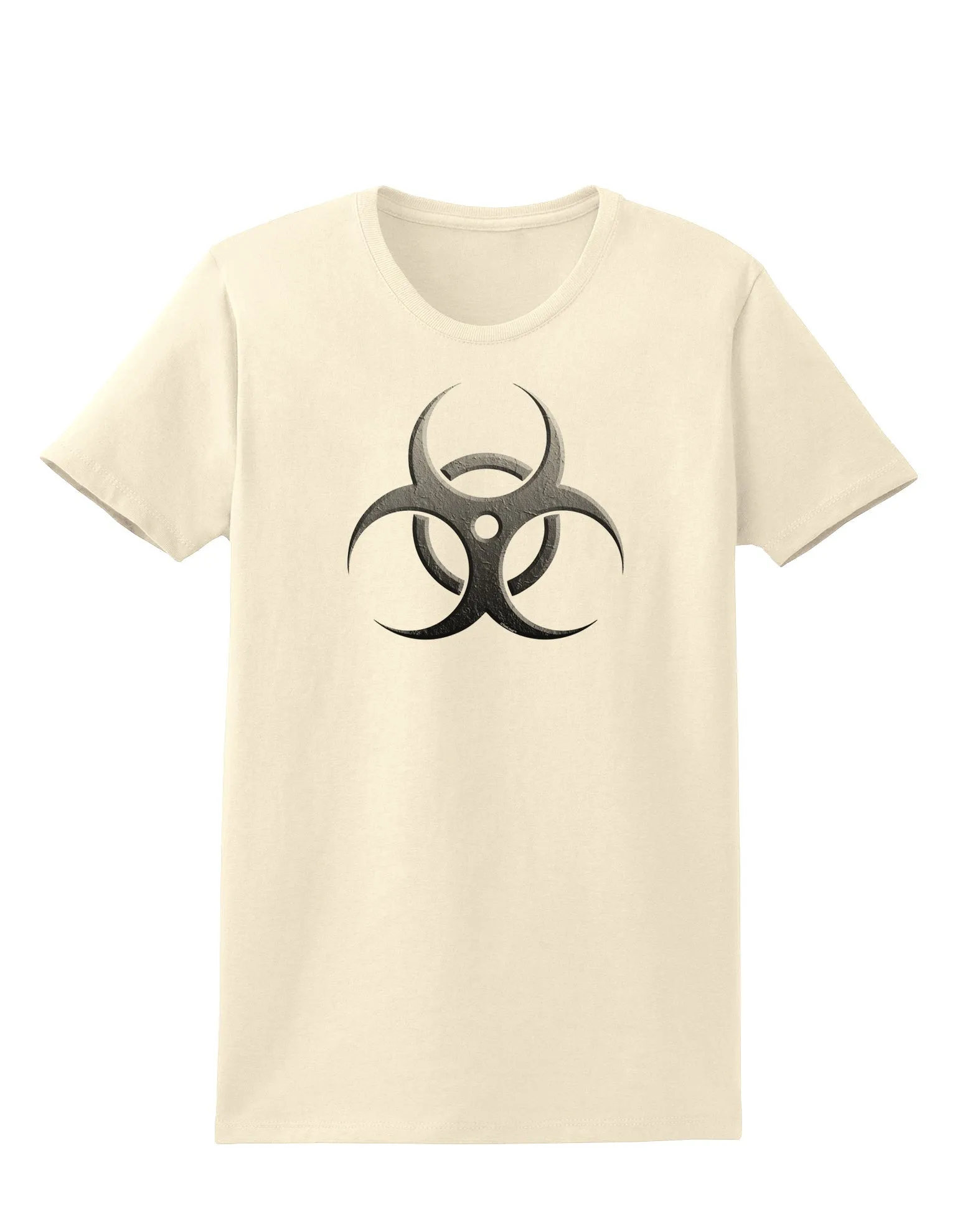 Biohazard Symbol Grey Stone - Apocalypse Womens T-Shirt