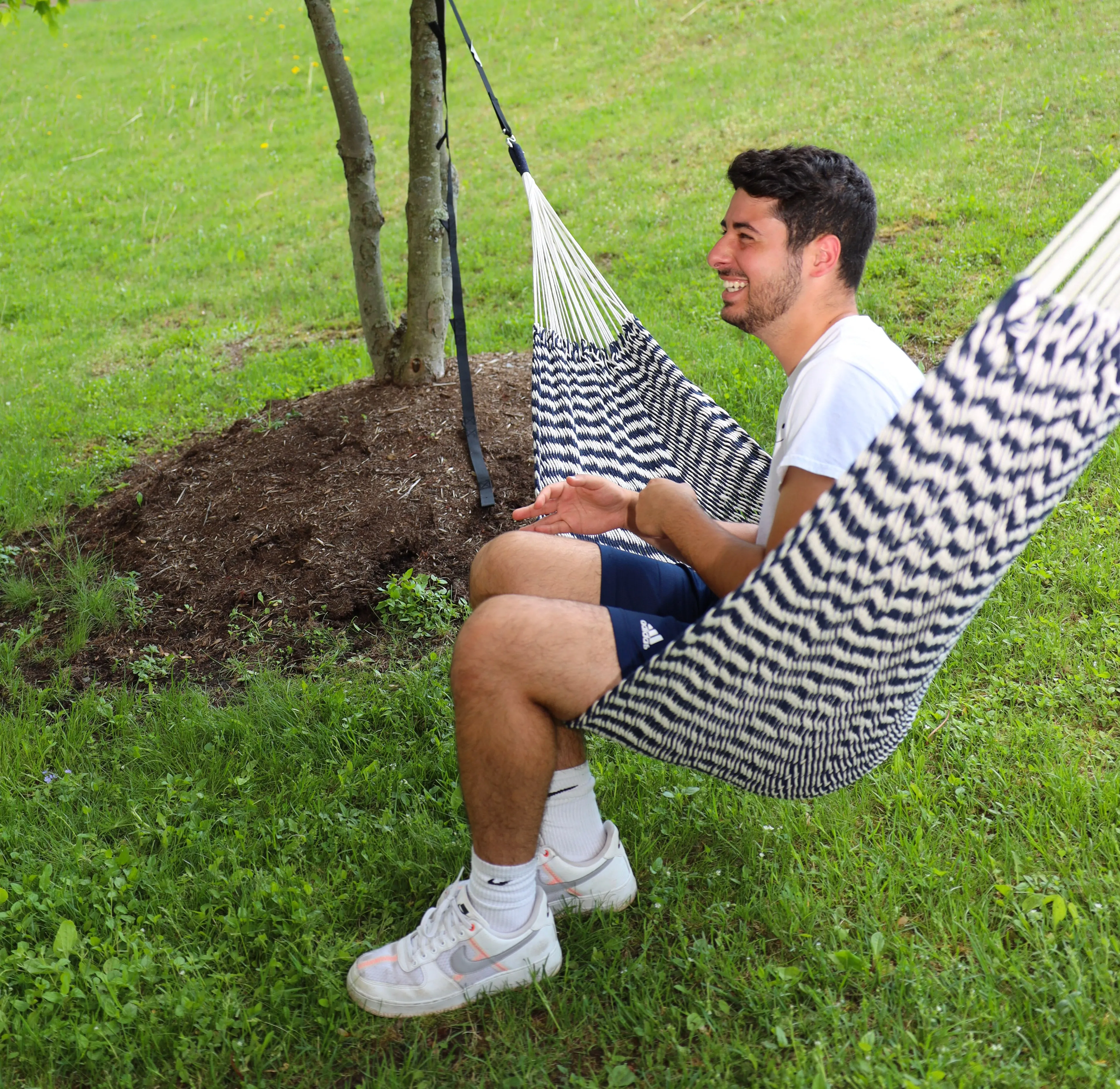 Brazilian Style Rope Hammock w/ Hanging Hardware | 34-in. Wide | 350 Lb. Capacity
