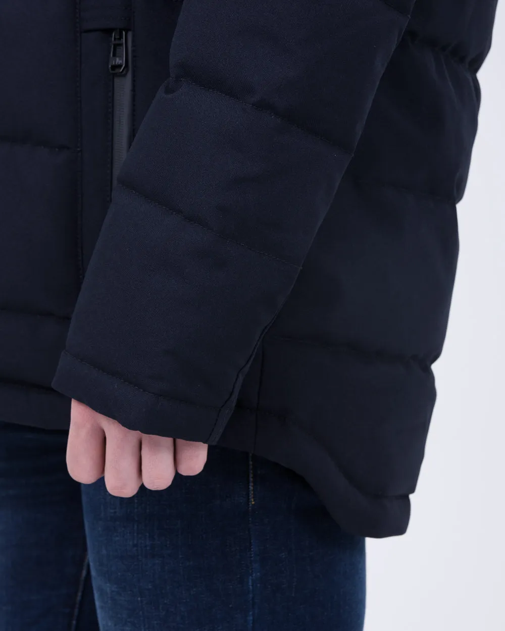 Cabano Tall Fleece Lined Puffer Jacket (navy)