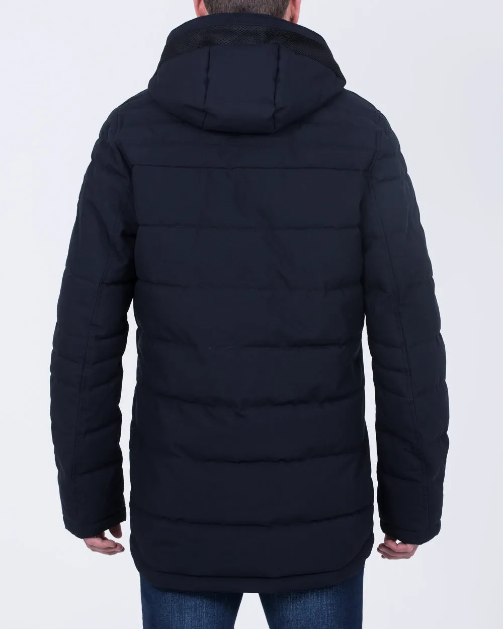 Cabano Tall Fleece Lined Puffer Jacket (navy)