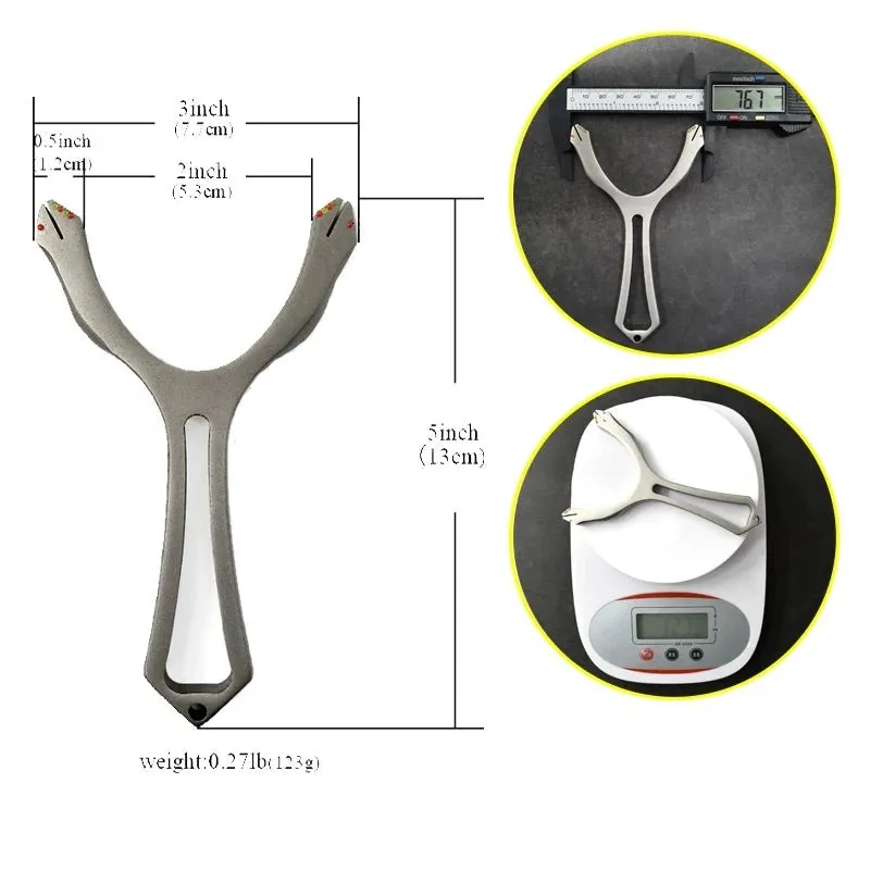 Deep-V Tie Free Stainless Steel Slingshot