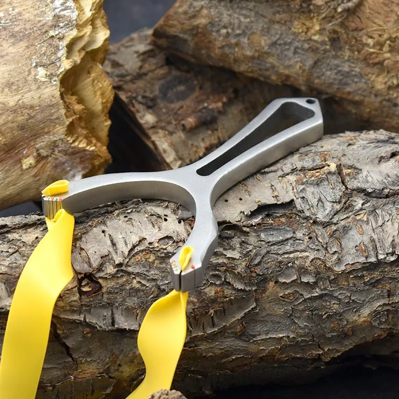 Deep-V Tie Free Stainless Steel Slingshot