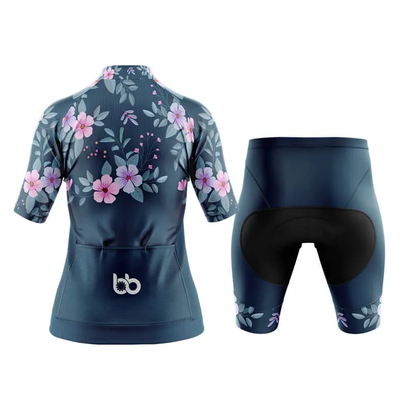 Floral Neck Cherry Blossom Aero Cycling Kit
