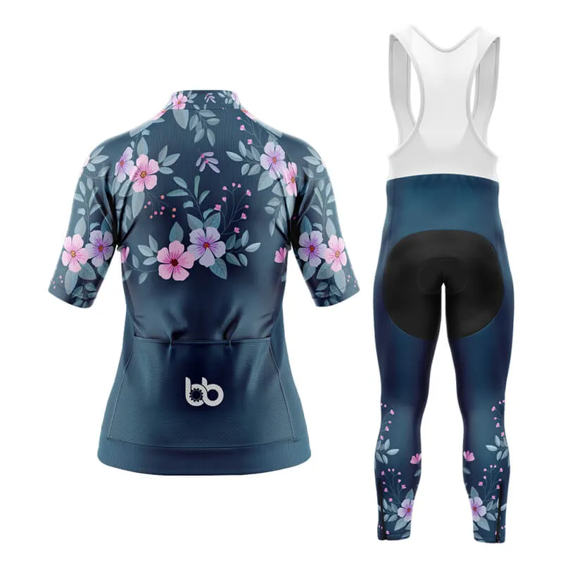 Floral Neck Cherry Blossom Aero Cycling Kit
