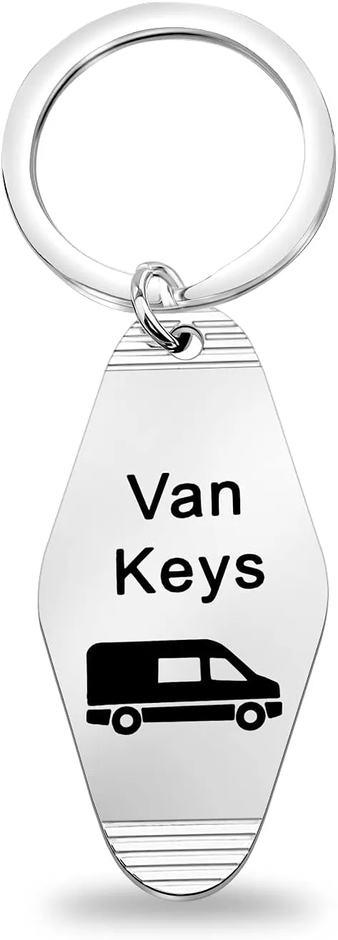 FOTAP Van Keys Keychain Camping Keychain RV keychain Ford Transit Camper Gift Camping Lover Gift Camping Fan gift Camper Gift