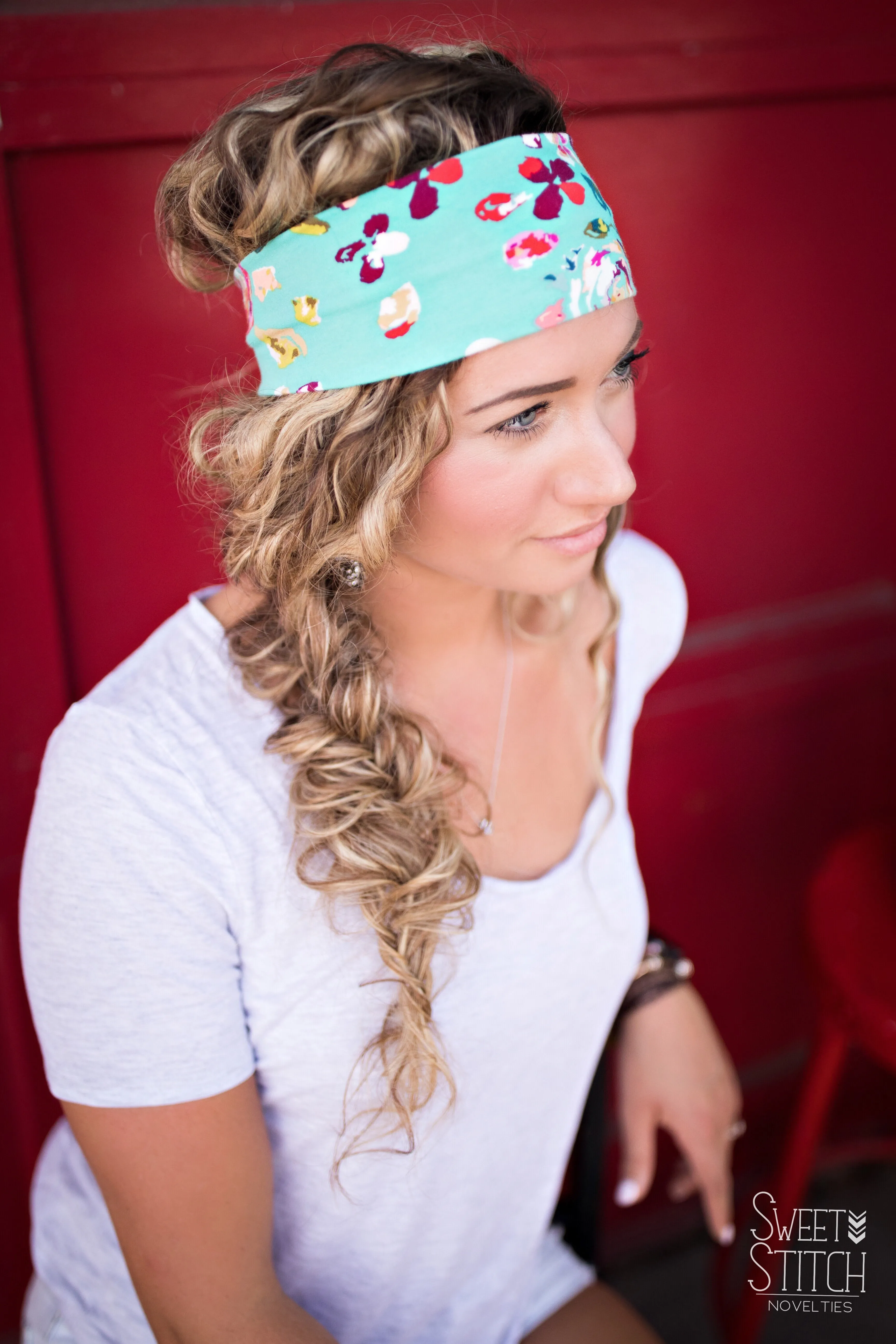 Gray Camping Headband-Twist or Sport | Sweet Stitch Novelties