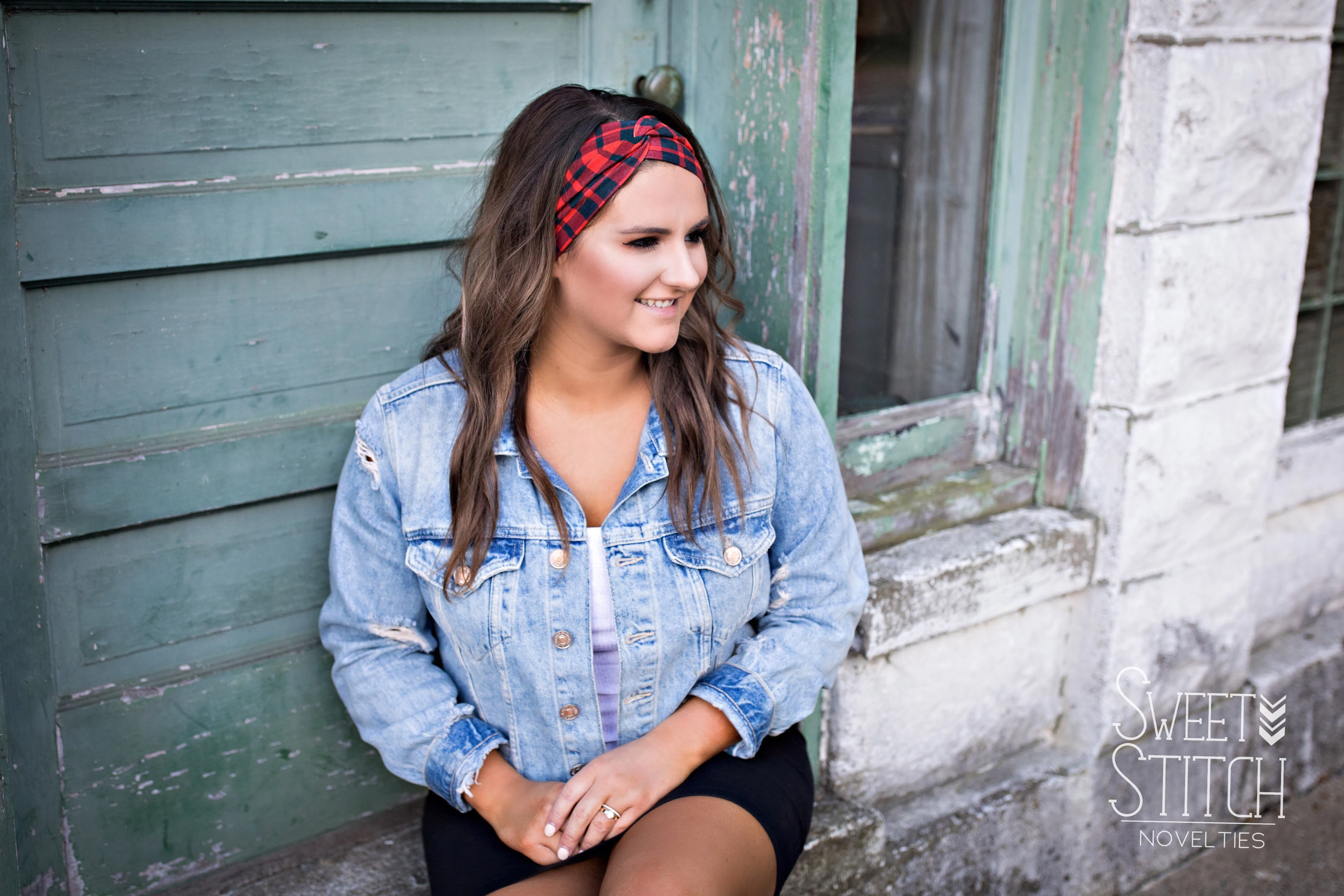 Gray Camping Headband-Twist or Sport | Sweet Stitch Novelties