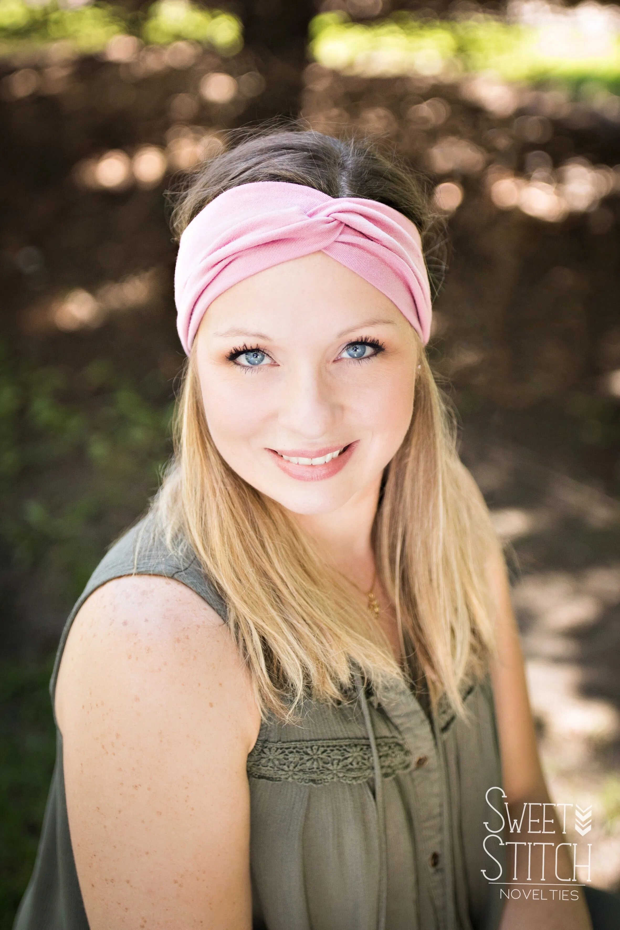 Gray Camping Headband-Twist or Sport | Sweet Stitch Novelties