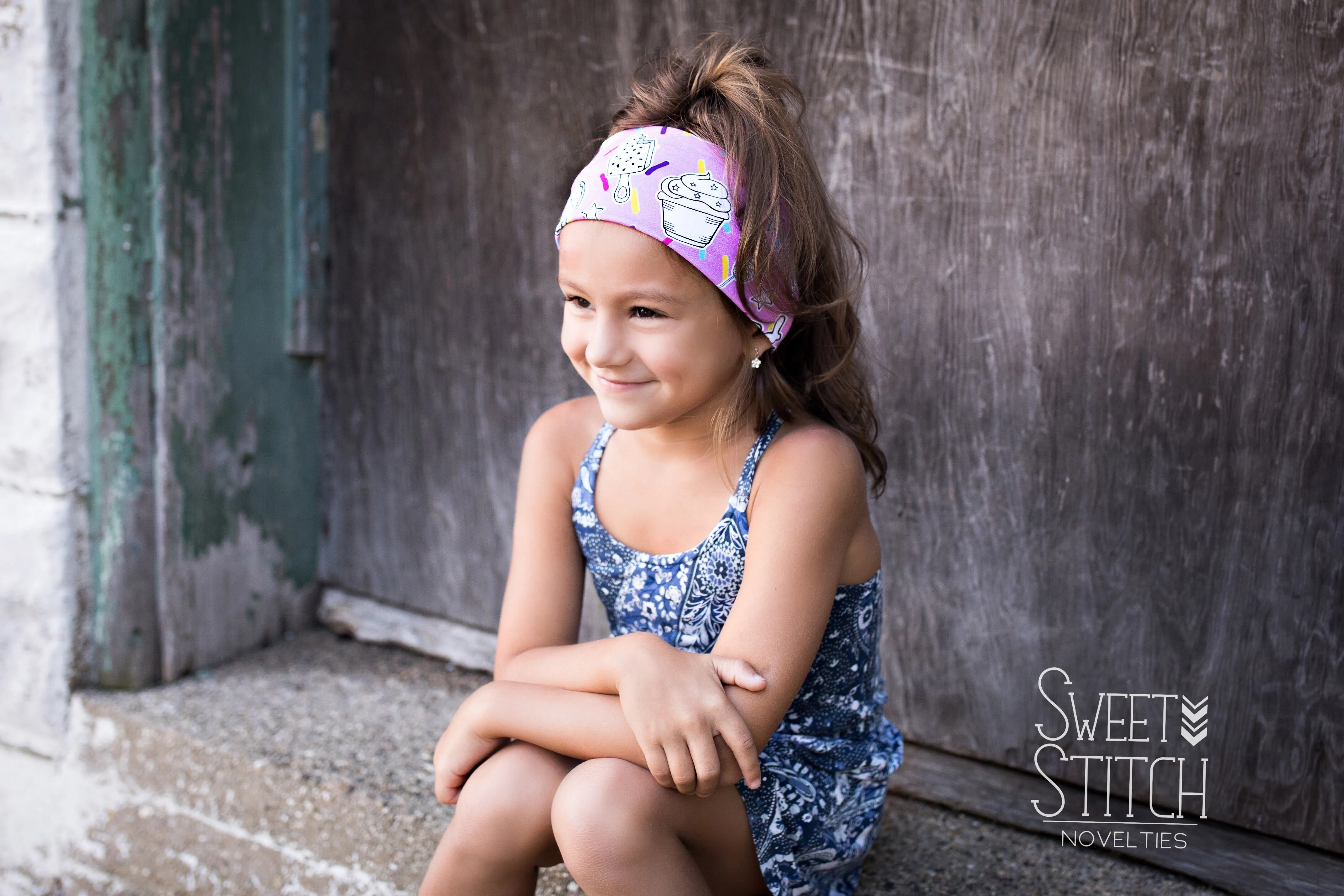 Gray Camping Headband-Twist or Sport | Sweet Stitch Novelties