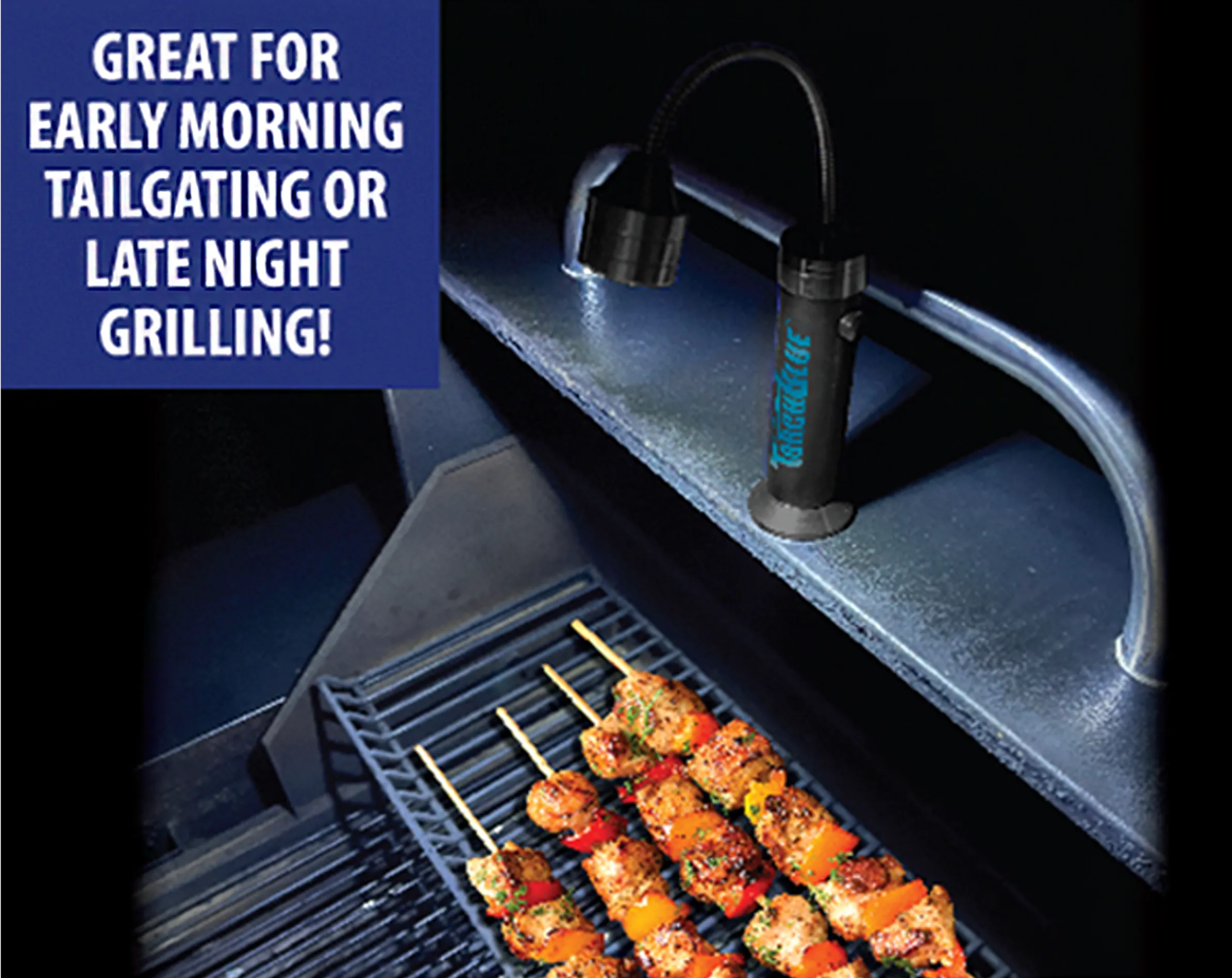Grill LED Flashlight Matte Finish with Magnetic Stand - 6 Pieces Per Retail Ready Display 24969