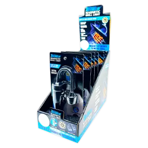 Grill LED Flashlight Matte Finish with Magnetic Stand - 6 Pieces Per Retail Ready Display 24969
