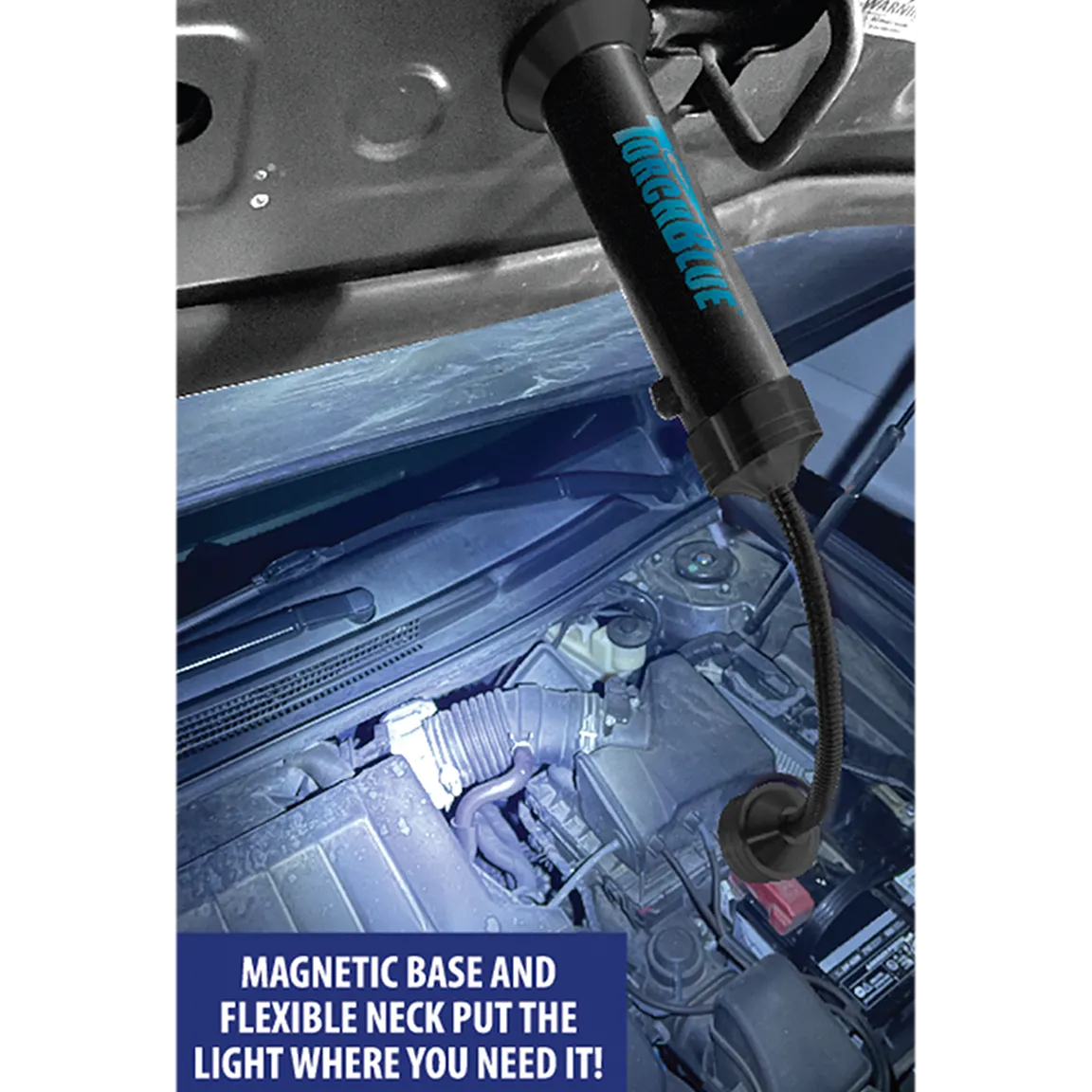 Grill LED Flashlight Matte Finish with Magnetic Stand - 6 Pieces Per Retail Ready Display 24969