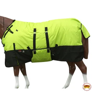 Hilason 1200D Winter Waterproof Horse Turnout Blanket Belly Wrap Lime