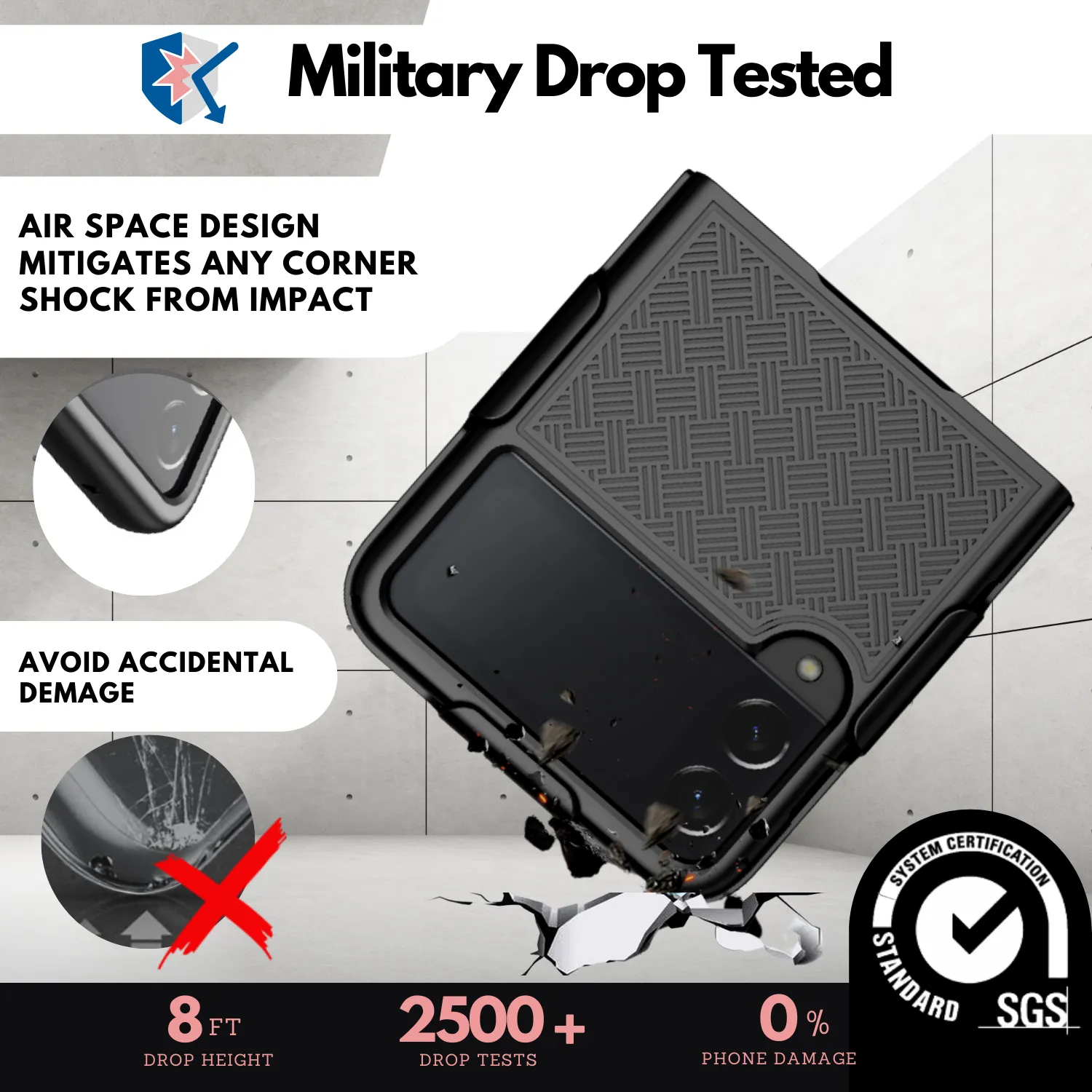 Holster Case with Belt Clip for Samsung Galaxy Z Flip3 5G