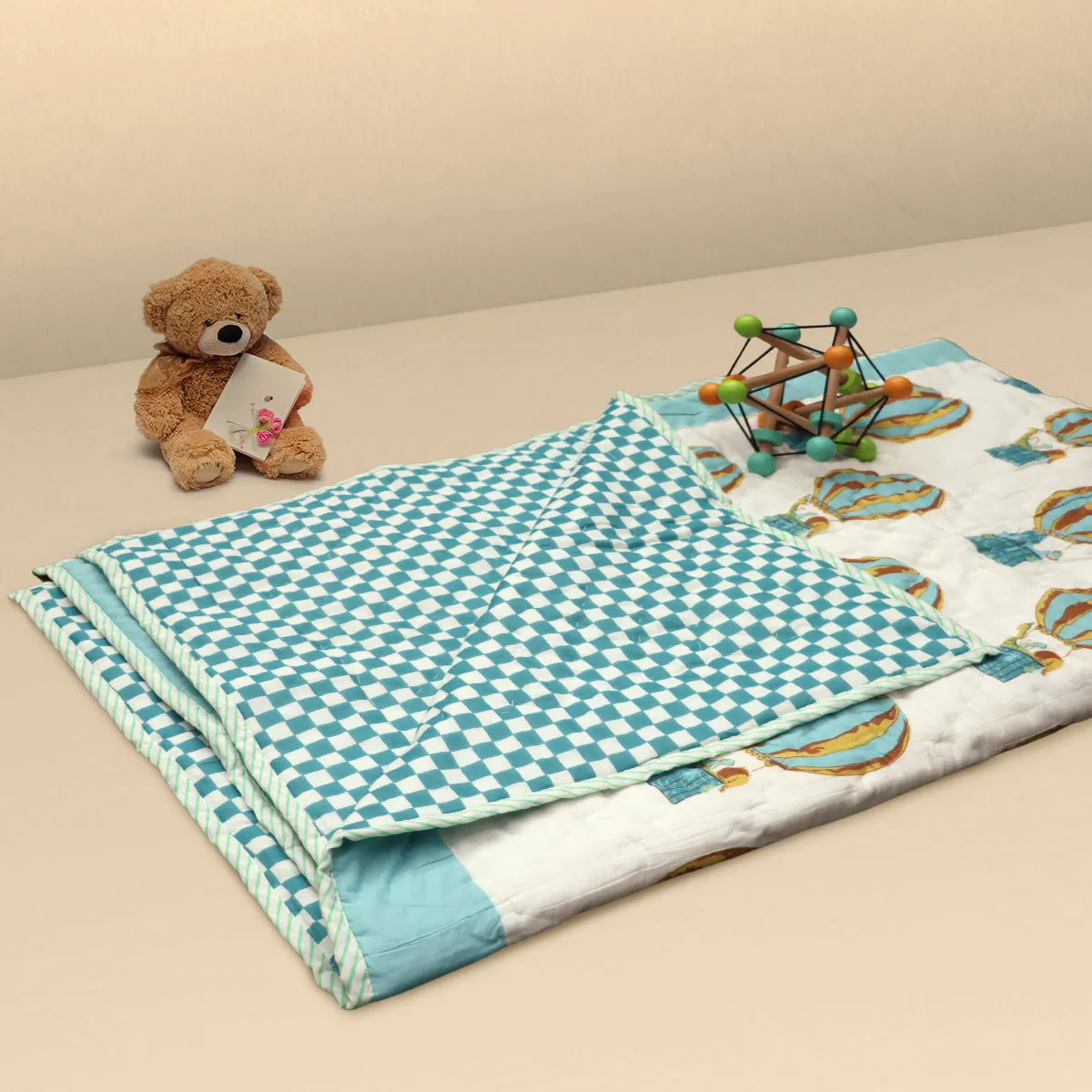 Kicks & Crawl - Fly High Quilted Thick Blanket