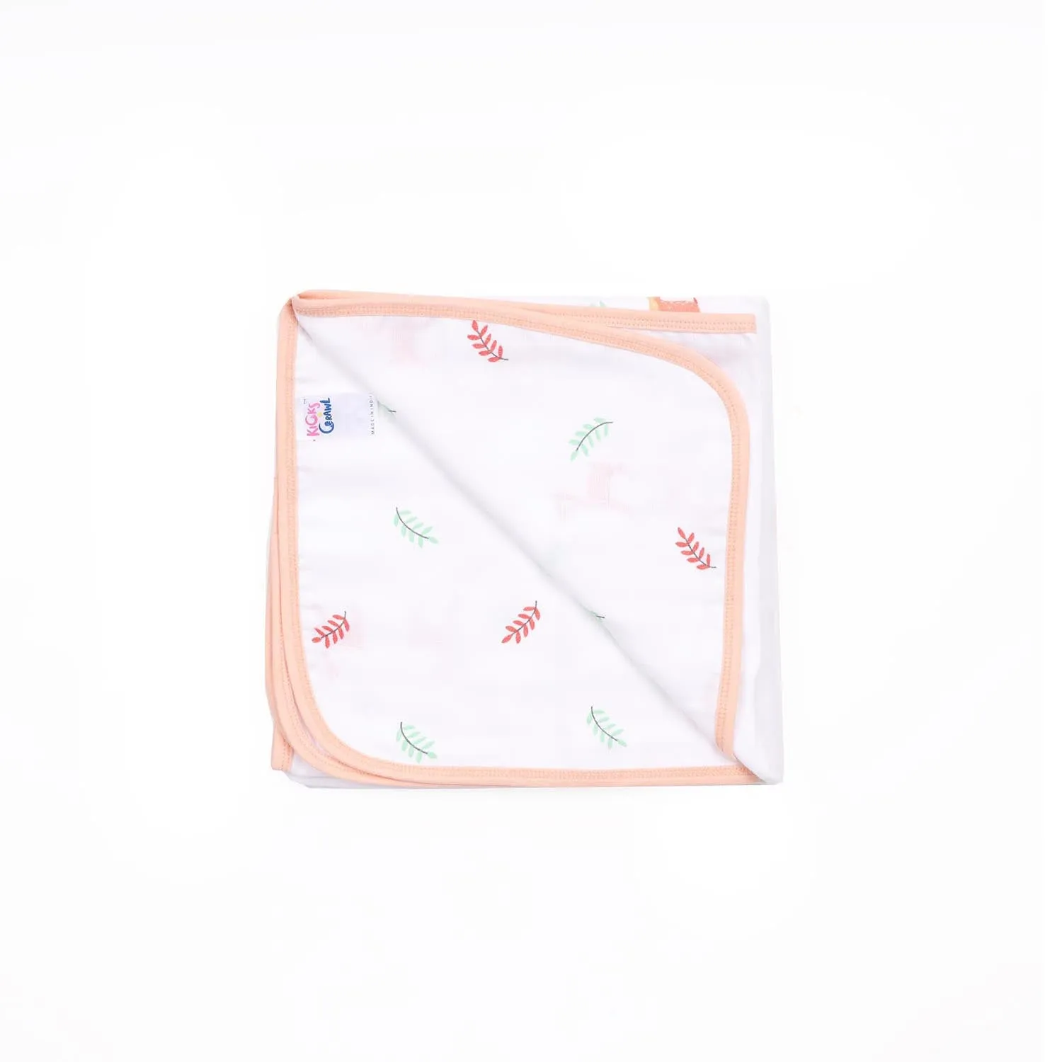 Kicks & Crawl - Pink Deer Organic Reversible Blanket