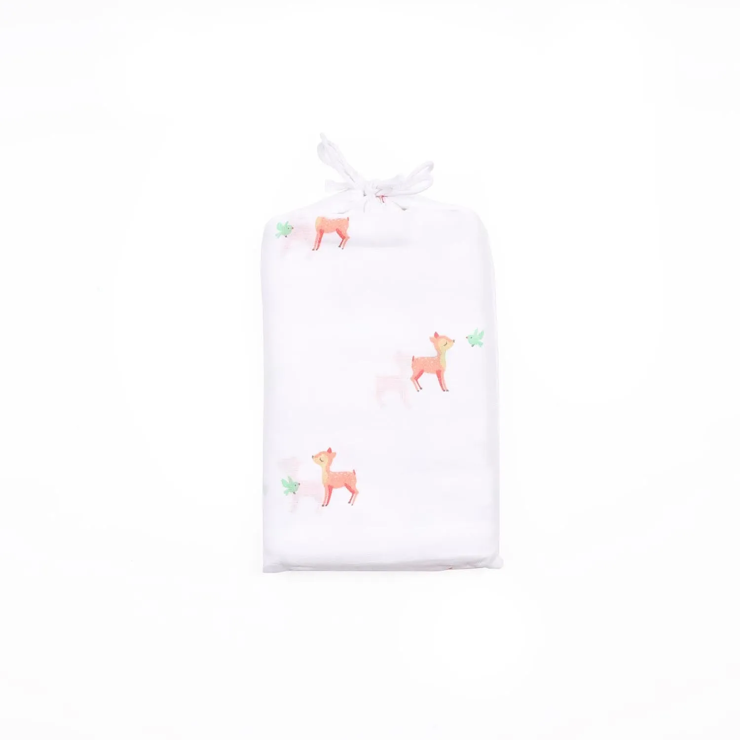 Kicks & Crawl - Pink Deer Organic Reversible Blanket