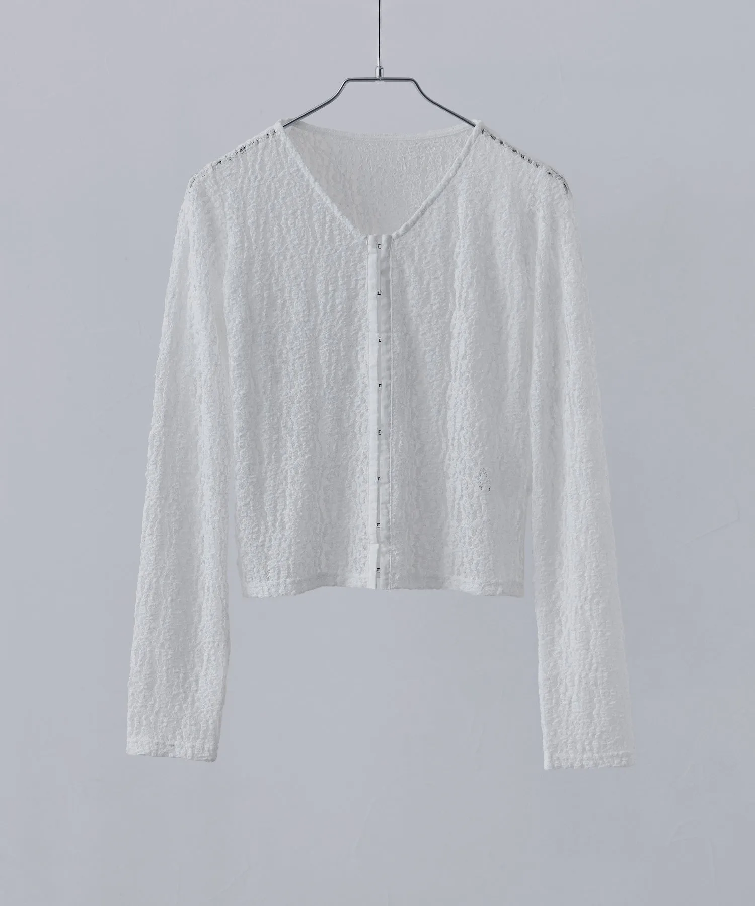 Lace compact cardigan