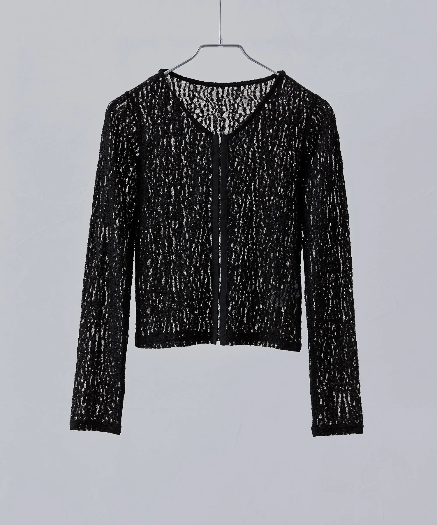 Lace compact cardigan