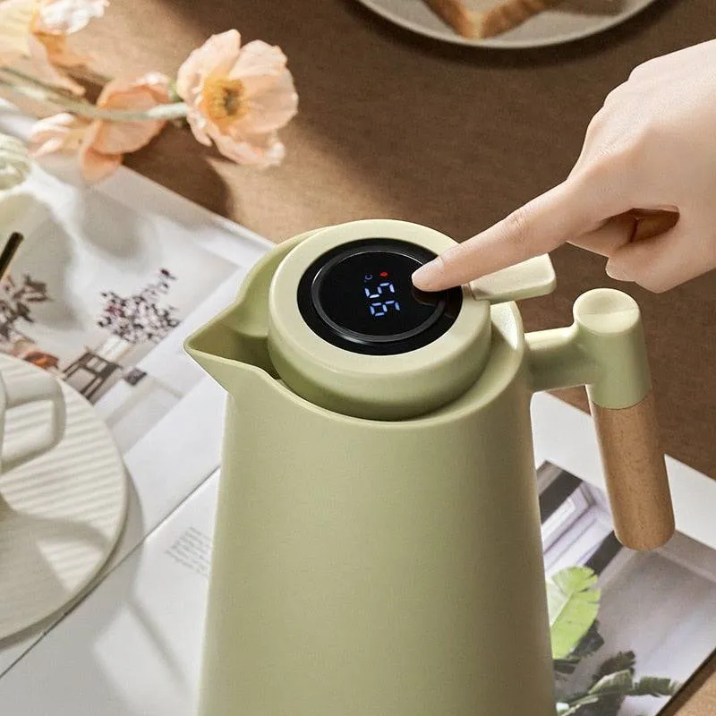 Large Capacity Insulation Kettle One Key Temperature Display Insulation Thermos Bottle Household Leakproof Insulation Water Pot