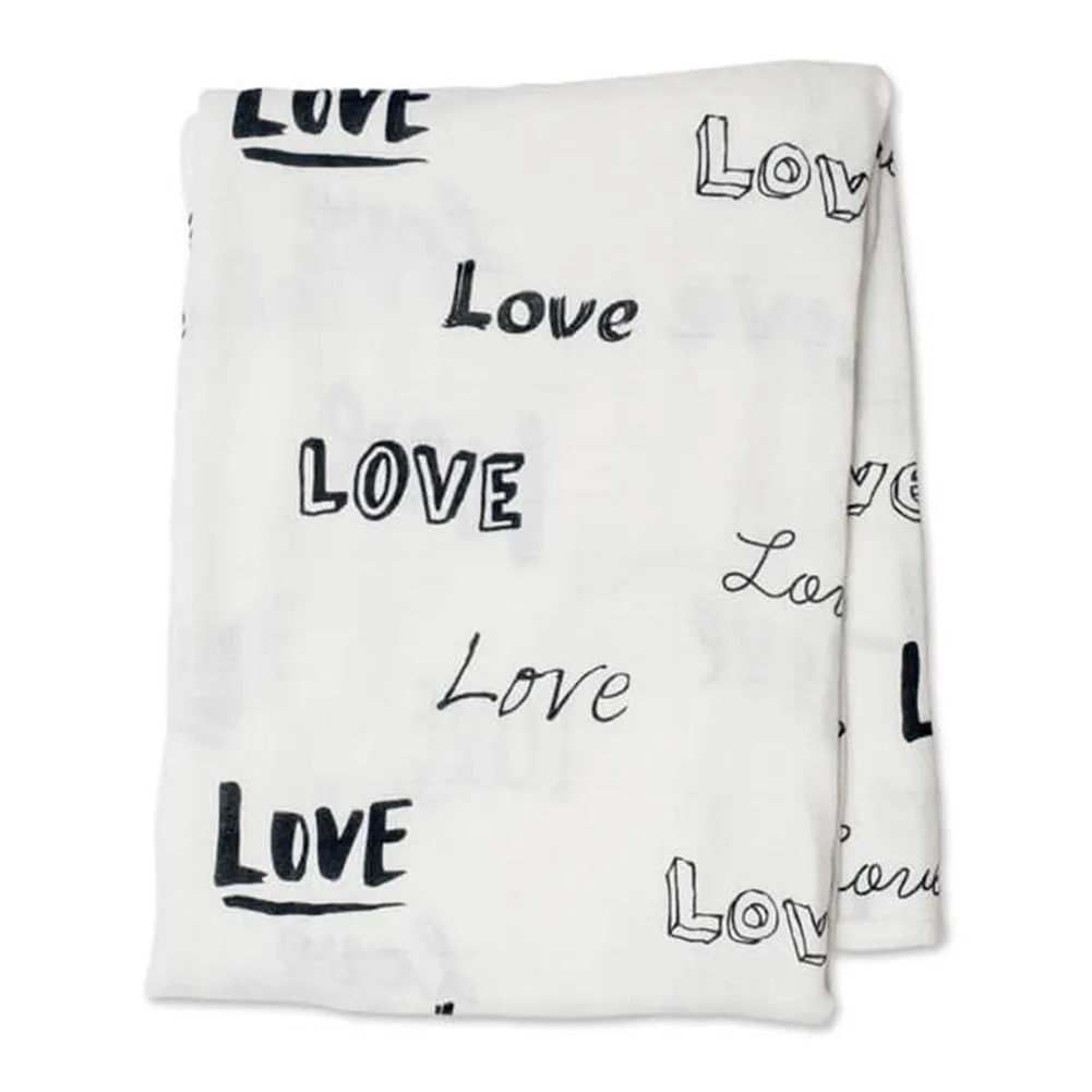 Lulujo Baby Bamboo Muslin Swaddle LOVE