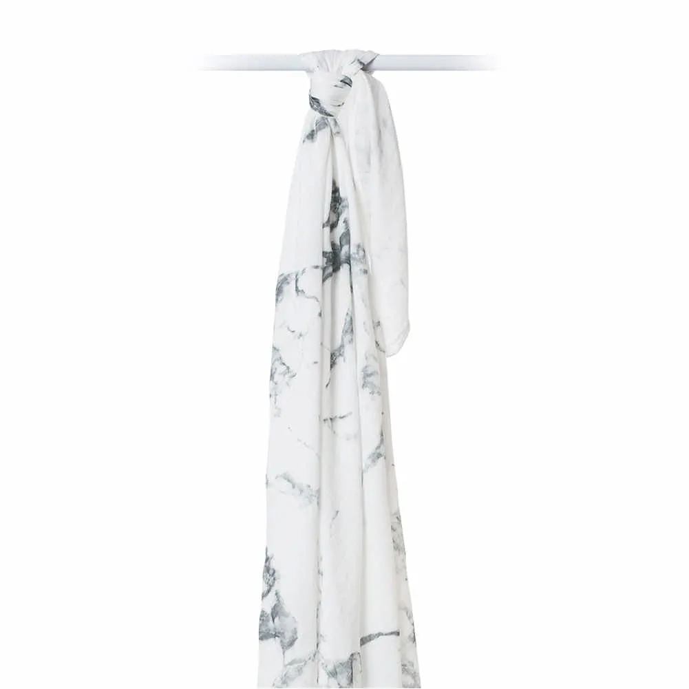 Lulujo Modern Collection Bamboo Muslin Swaddle - Marble