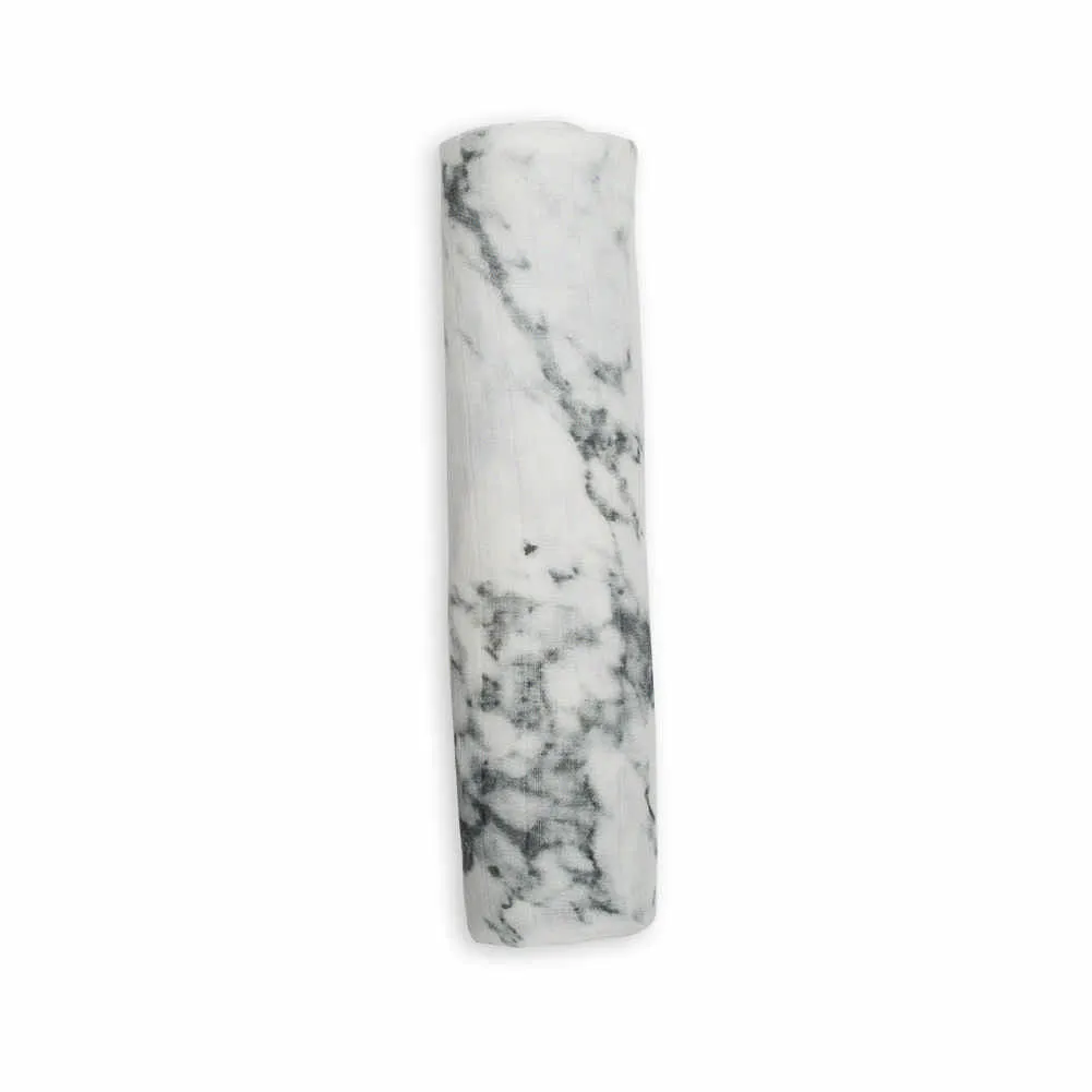 Lulujo Modern Collection Bamboo Muslin Swaddle - Marble