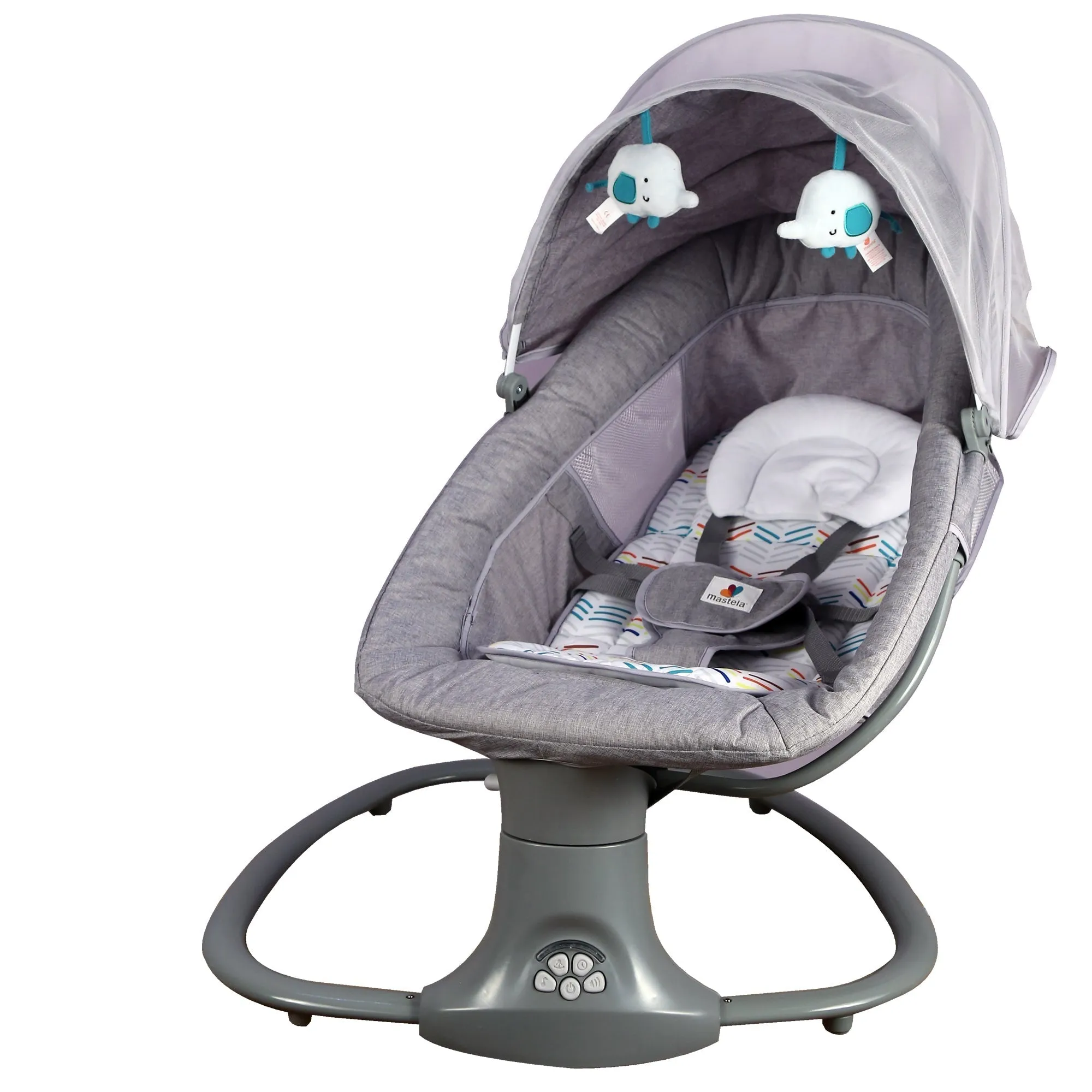 Mastela Deluxe Multi-Function Swing Swing Grey 3M To 36M - Distressed