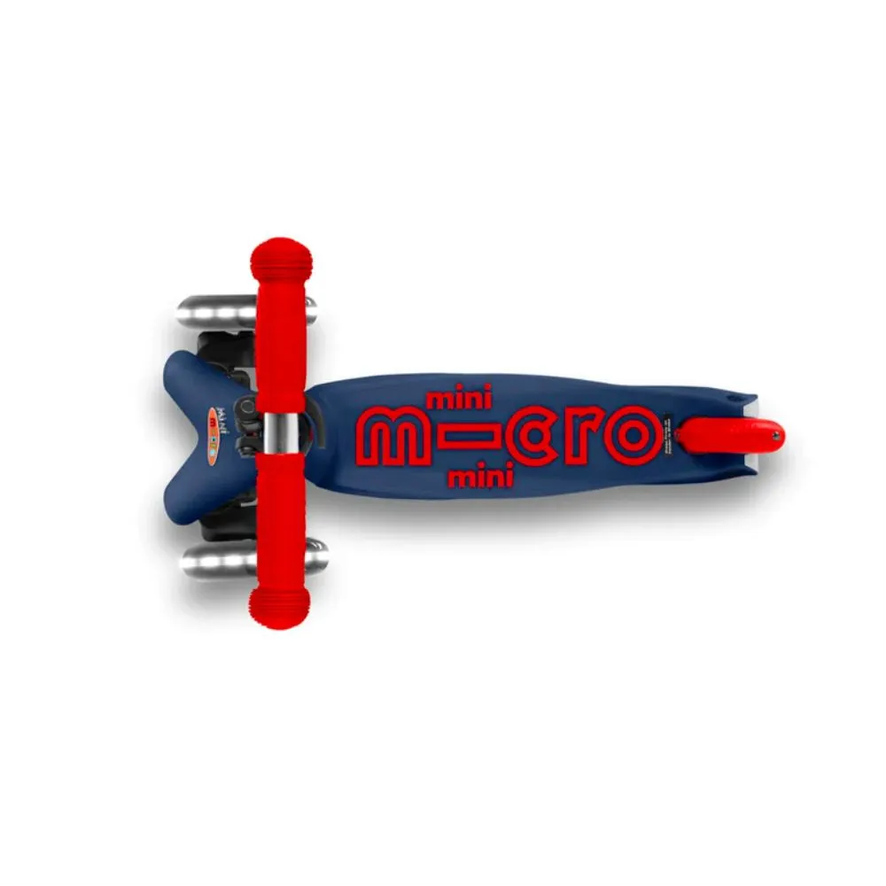 Mini MICRO Deluxe LED Kickboard - Navy