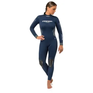 Open Box Cressi 3mm Ladys Fast Full Wetsuit Back-Zip, Size: X-Small