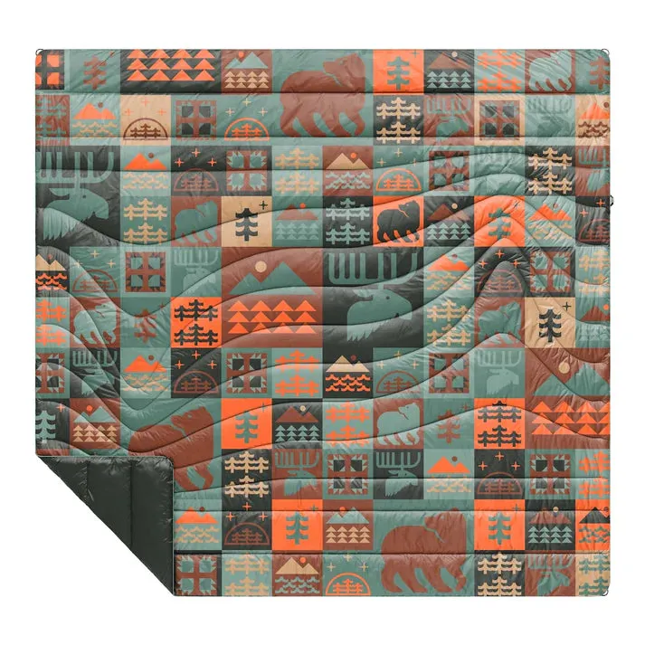 Original Puffy Blanket - Forest Cabin