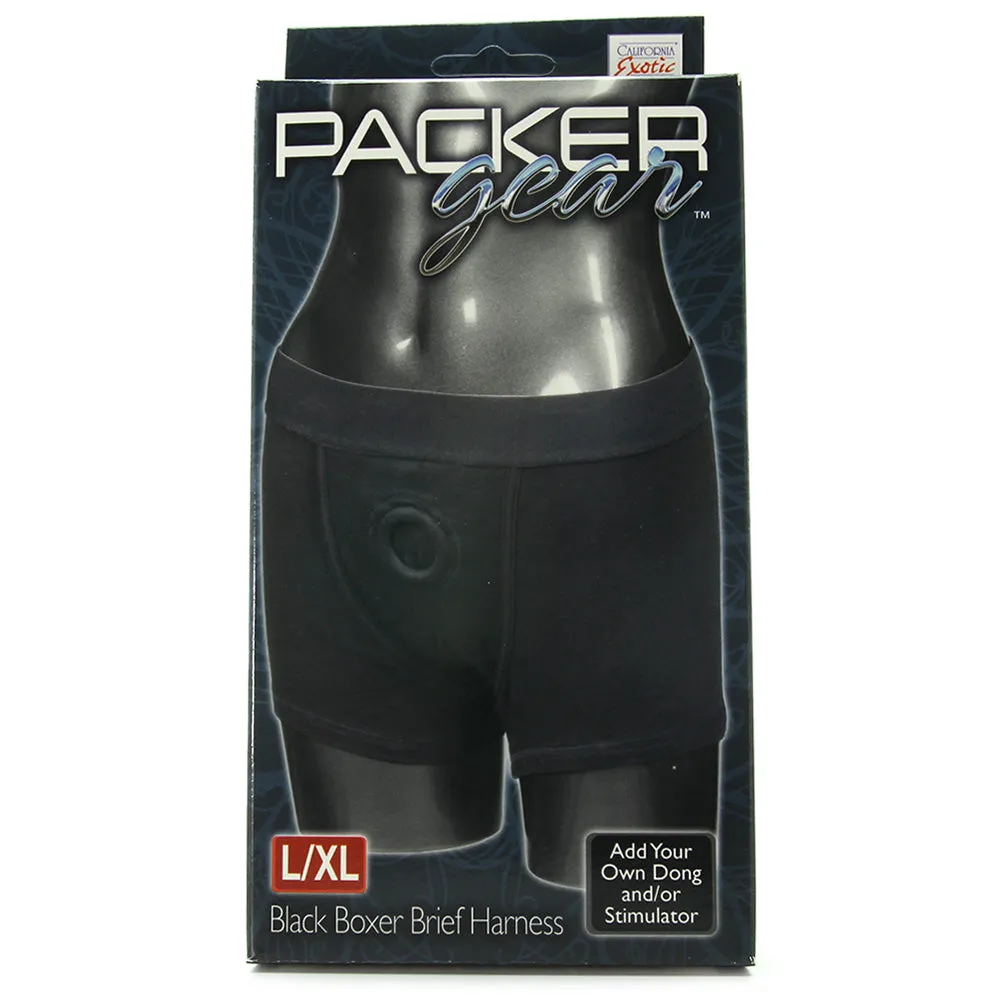 Packer Gear Black Boxer Brief Harness /XL