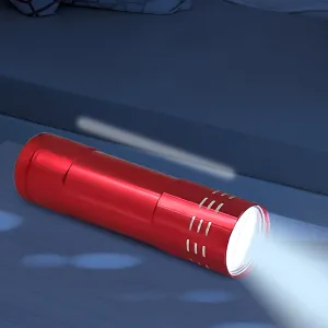 PortableMini Torch, Super-Bright Mini 3 LED Bulb Pocket Torches - Torch Flashlight for Camping, Hiking, DIY, Travelling, Outdoors and More 3 Battery operated (Battery not included / 1 pc / Mix Color )