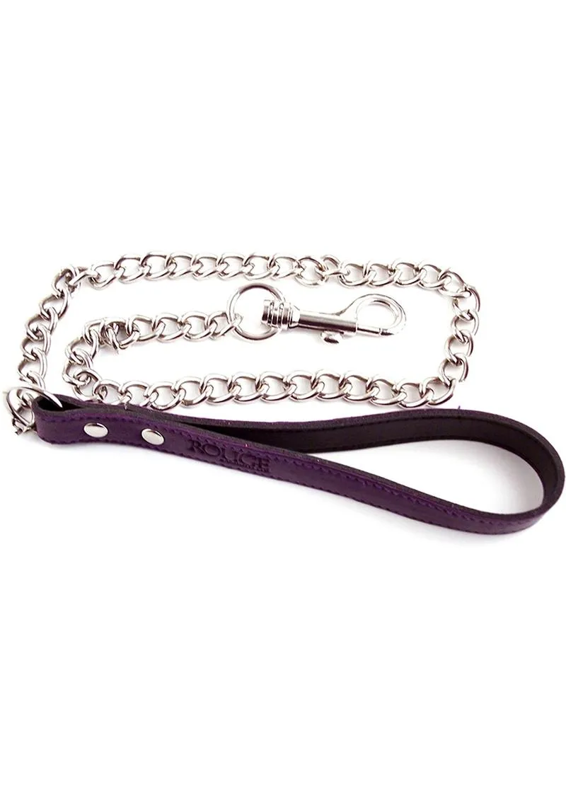 Rouge Leather Lead Chain