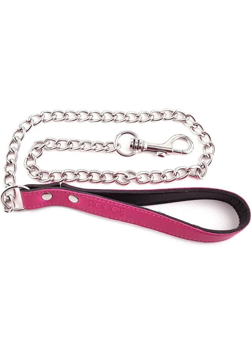 Rouge Leather Lead Chain